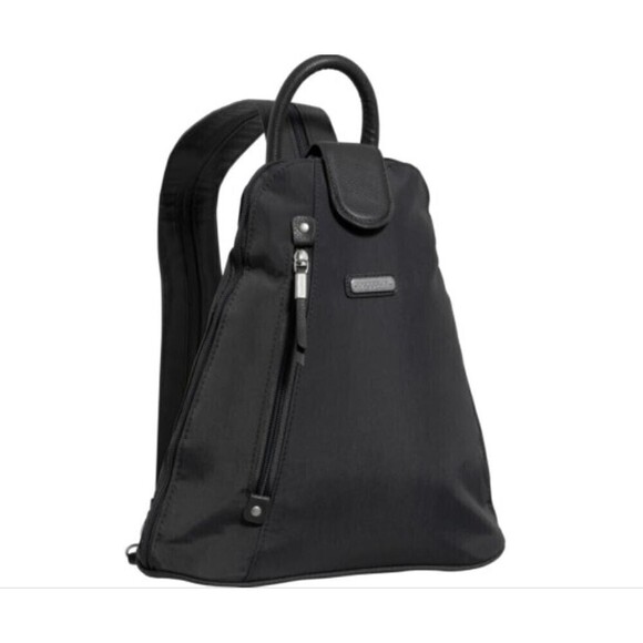 BAGGALLINI Woven Water-Resistant Nylon Metro Backpack for Women Charcoal NWT main image 9